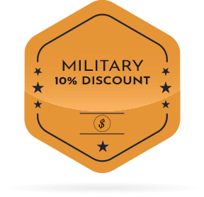 Military discount badge